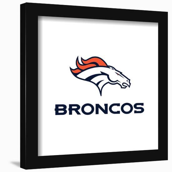 Gallery Pops NFL Denver Broncos - Primary Mark Logotype Wall Art-Trends International-Framed Gallery Pops