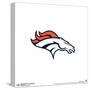 Gallery Pops NFL Denver Broncos - Primary Mark Wall Art-Trends International-Stretched Canvas