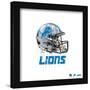 Gallery Pops NFL Detroit Lions - Drip Helmet Wall Art-Trends International-Framed Gallery Pops