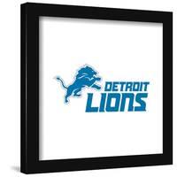 Gallery Pops NFL Detroit Lions - Primary Mark Logotype Wall Art-Trends International-Framed Gallery Pops