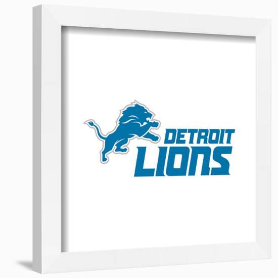 Gallery Pops NFL Detroit Lions - Primary Mark Logotype Wall Art-Trends International-Framed Gallery Pops