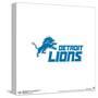 Gallery Pops NFL Detroit Lions - Primary Mark Logotype Wall Art-Trends International-Stretched Canvas