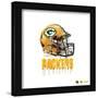Gallery Pops NFL Green Bay Packers - Drip Helmet Wall Art-Trends International-Framed Gallery Pops