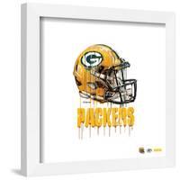 Gallery Pops NFL Green Bay Packers - Drip Helmet Wall Art-Trends International-Framed Gallery Pops