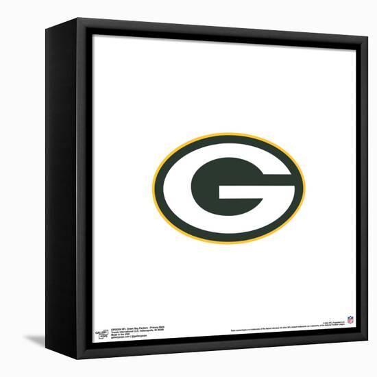 Gallery Pops NFL Green Bay Packers - Primary Mark Wall Art-Trends International-Framed Stretched Canvas