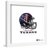 Gallery Pops NFL Houston Texans - Drip Helmet Wall Art-Trends International-Framed Gallery Pops