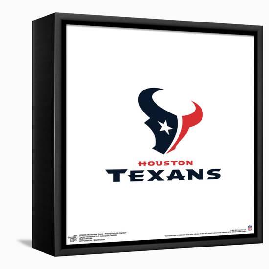 Gallery Pops NFL Houston Texans - Primary Mark Logotype Wall Art-Trends International-Framed Stretched Canvas