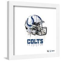 Gallery Pops NFL Indianapolis Colts - Drip Helmet Wall Art-Trends International-Framed Gallery Pops