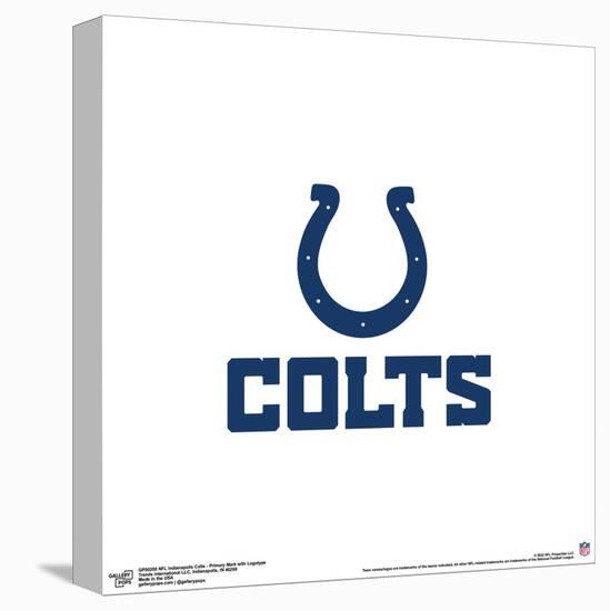 Gallery Pops NFL Indianapolis Colts - Primary Mark Logotype Wall Art-Trends International-Stretched Canvas
