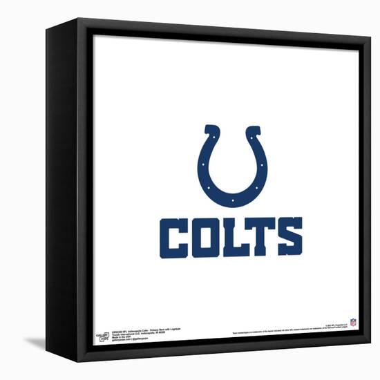 Gallery Pops NFL Indianapolis Colts - Primary Mark Logotype Wall Art-Trends International-Framed Stretched Canvas