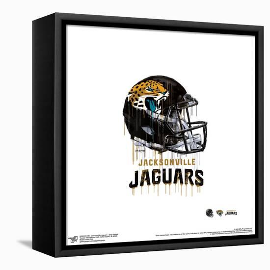 Gallery Pops NFL Jacksonville Jaguars - Drip Helmet Wall Art-Trends International-Framed Stretched Canvas