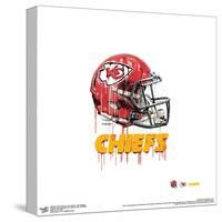 Gallery Pops NFL Kansas City Chiefs - Drip Helmet Wall Art-Trends International-Stretched Canvas