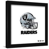 Gallery Pops NFL Las Vegas Raiders - Drip Helmet Wall Art-Trends International-Framed Gallery Pops