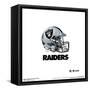 Gallery Pops NFL Las Vegas Raiders - Drip Helmet Wall Art-Trends International-Framed Stretched Canvas