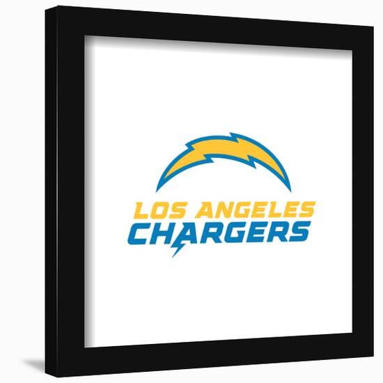 Gallery Pops NFL Los Angeles Chargers - Primary Mark Logotype Wall Art-Trends International-Framed Gallery Pops