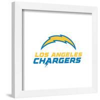 Gallery Pops NFL Los Angeles Chargers - Primary Mark Logotype Wall Art-Trends International-Framed Gallery Pops