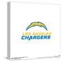 Gallery Pops NFL Los Angeles Chargers - Primary Mark Logotype Wall Art-Trends International-Stretched Canvas