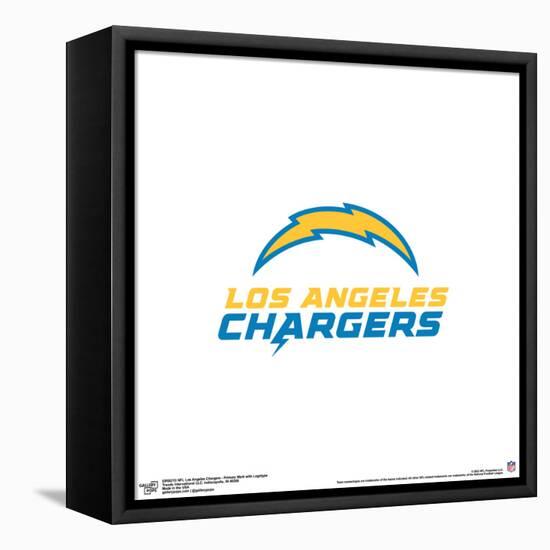 Gallery Pops NFL Los Angeles Chargers - Primary Mark Logotype Wall Art-Trends International-Framed Stretched Canvas