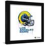 Gallery Pops NFL Los Angeles Rams - Drip Helmet Wall Art-Trends International-Framed Gallery Pops