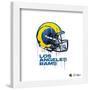 Gallery Pops NFL Los Angeles Rams - Drip Helmet Wall Art-Trends International-Framed Gallery Pops