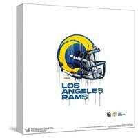 Gallery Pops NFL Los Angeles Rams - Drip Helmet Wall Art-Trends International-Stretched Canvas