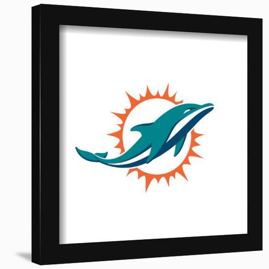 Gallery Pops NFL Miami Dolphins - Primary Mark Wall Art-Trends International-Framed Gallery Pops