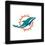 Gallery Pops NFL Miami Dolphins - Primary Mark Wall Art-Trends International-Framed Gallery Pops