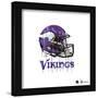 Gallery Pops NFL Minnesota Vikings - Drip Helmet Wall Art-Trends International-Framed Gallery Pops