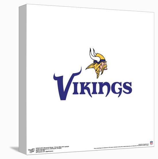 Gallery Pops NFL Minnesota Vikings - Primary Mark Logotype Wall Art-Trends International-Stretched Canvas