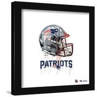 Gallery Pops NFL New England Patriots - Drip Helmet Wall Art-Trends International-Framed Gallery Pops