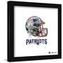 Gallery Pops NFL New England Patriots - Drip Helmet Wall Art-Trends International-Framed Gallery Pops