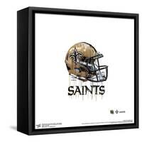 Gallery Pops NFL New Orleans Saints - Drip Helmet Wall Art-Trends International-Framed Stretched Canvas