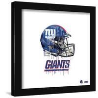 Gallery Pops NFL New York Giants - Drip Helmet Wall Art-Trends International-Framed Gallery Pops