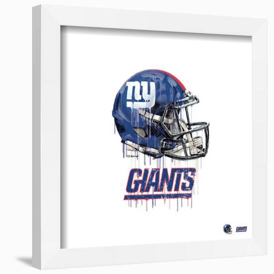 Gallery Pops NFL New York Giants - Drip Helmet Wall Art-Trends International-Framed Gallery Pops