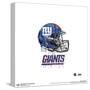 Gallery Pops NFL New York Giants - Drip Helmet Wall Art-Trends International-Stretched Canvas