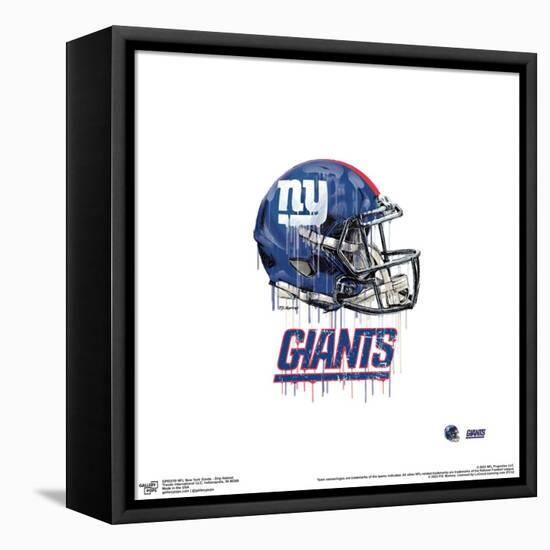 Gallery Pops NFL New York Giants - Drip Helmet Wall Art-Trends International-Framed Stretched Canvas