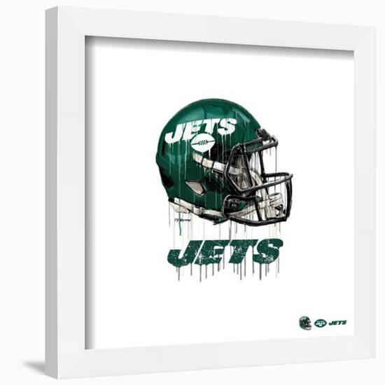 Gallery Pops NFL New York Jets - Drip Helmet Wall Art-Trends International-Framed Gallery Pops