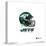 Gallery Pops NFL New York Jets - Drip Helmet Wall Art-Trends International-Stretched Canvas