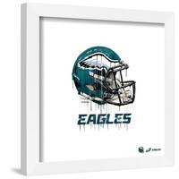 Gallery Pops NFL Philadelphia Eagles - Drip Helmet Wall Art-Trends International-Framed Gallery Pops