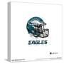 Gallery Pops NFL Philadelphia Eagles - Drip Helmet Wall Art-Trends International-Stretched Canvas