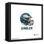 Gallery Pops NFL Philadelphia Eagles - Drip Helmet Wall Art-Trends International-Framed Stretched Canvas