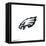 Gallery Pops NFL Philadelphia Eagles - Primary Mark Wall Art-Trends International-Framed Stretched Canvas