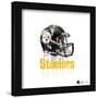 Gallery Pops NFL Pittsburgh Steelers - Drip Helmet Wall Art-Trends International-Framed Gallery Pops