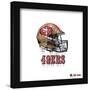 Gallery Pops NFL San Francisco 49ers - Drip Helmet Wall Art-Trends International-Framed Gallery Pops