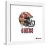 Gallery Pops NFL San Francisco 49ers - Drip Helmet Wall Art-Trends International-Framed Gallery Pops