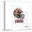 Gallery Pops NFL San Francisco 49ers - Drip Helmet Wall Art-Trends International-Stretched Canvas