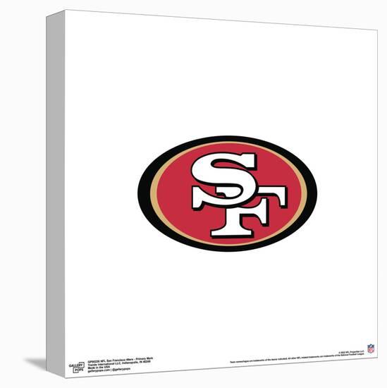 Gallery Pops NFL San Francisco 49ers - Primary Mark Wall Art-Trends International-Stretched Canvas