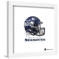 Gallery Pops NFL Seattle Seahawks - Drip Helmet Wall Art-Trends International-Framed Gallery Pops