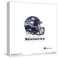 Gallery Pops NFL Seattle Seahawks - Drip Helmet Wall Art-Trends International-Stretched Canvas