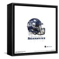 Gallery Pops NFL Seattle Seahawks - Drip Helmet Wall Art-Trends International-Framed Stretched Canvas
